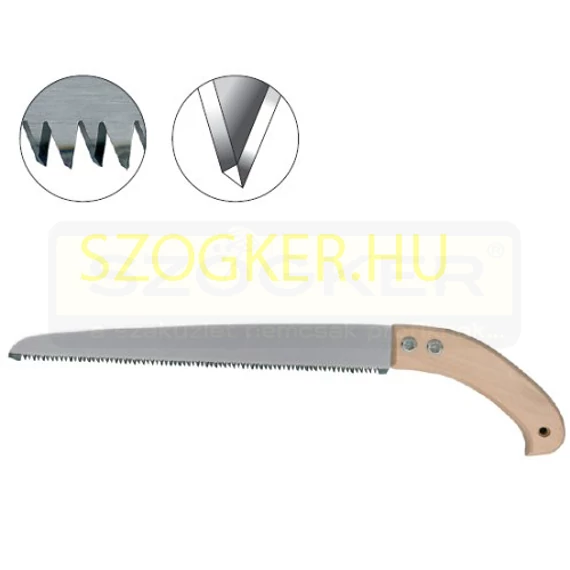 ÁGFŰRÉSZ FA NYELES 350mm PISZTOLY ALAKÚ IMPORT