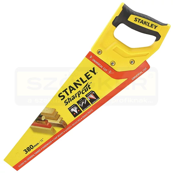 STANLEY STHT203661 RÓKAFARKÚ FŰRÉSZ 380mm SHARPCUT 7TPI FINOM VÁGÁS