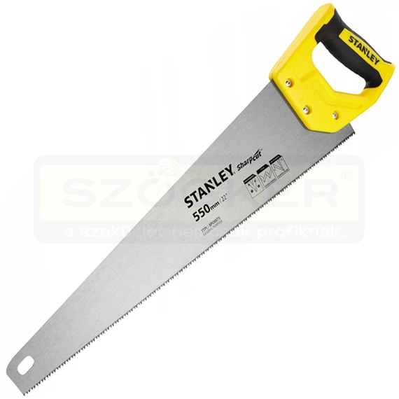 STANLEY STHT203681 RÓKAFARKÚ FŰRÉSZ 550mm SHARPCUT 7TPI FINOM VÁGÁS