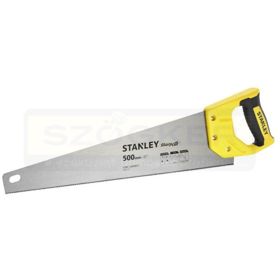 STANLEY STHT203671 RÓKAFARKÚ FŰRÉSZ 500mm SHARPCUT 17PI FINOM VÁGÁS