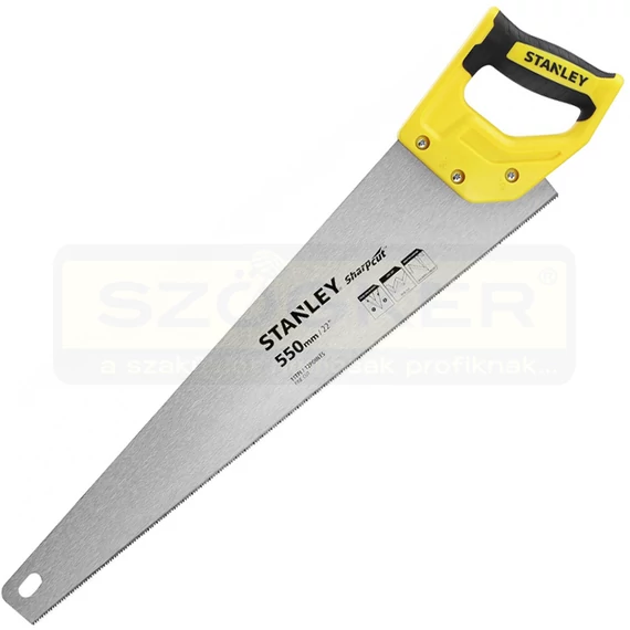 STANLEY STHT203721 RÓKAFARKÚ FŰRÉSZ 550mm SHARPCUT 11TPI FINOM VÁGÁS