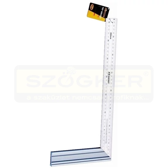 DERÉKSZÖG ASZTALOS 400mm DERÉKSZÖGVONALZÓ INOX F.F.GROUP 22902