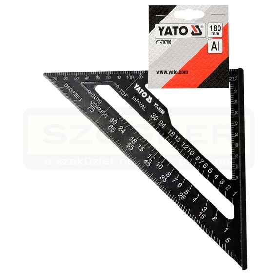 YATO 70786 DERÉKSZÖG 180mm ALUMÍNIUM