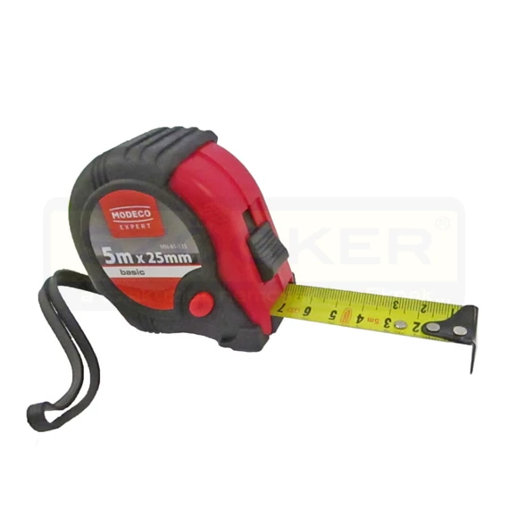 MODECO 81135 MÉRŐSZALAG 05M/25mm GUMIMARKOLATOS