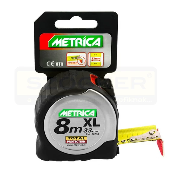 MÉRŐSZALAG 8M/33mm INOX ÖVAKASZTÓS IMPORT
