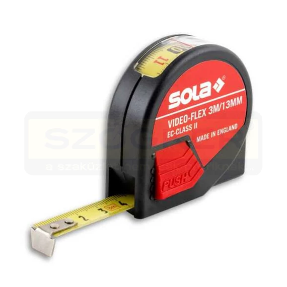 SOLA VF3 MÉRŐSZALAG 03M/13mm MŰANYAG ABLAKOS VIDEO-FLEX 2OLD.OSZT.