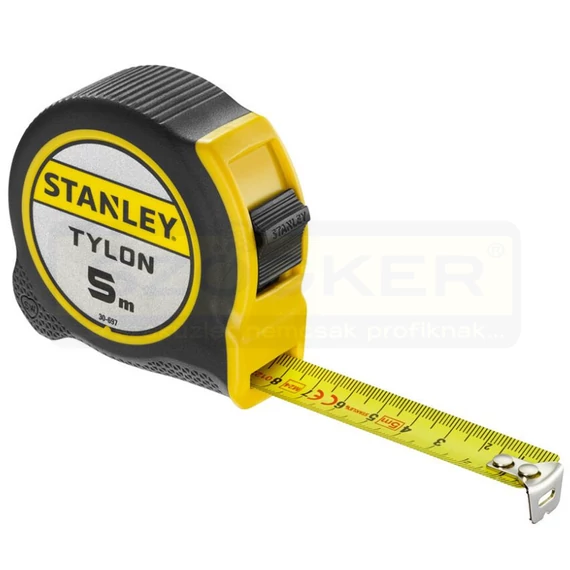 STANLEY 130697-030697 MÉRŐSZALAG05M/19mmGUMIBURKOLAT TYLON,NAGY KOPÁSÁLLÓSÁGÚSZALAG