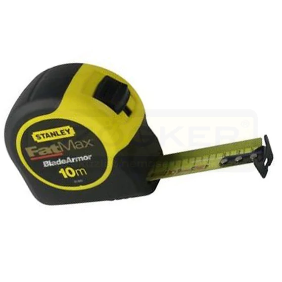 STANLEY 033811 MÉRŐSZALAG 10M/32mm GUMÍROZOTT FATMAX BLADE ARMOR SÁRGA-FEK.