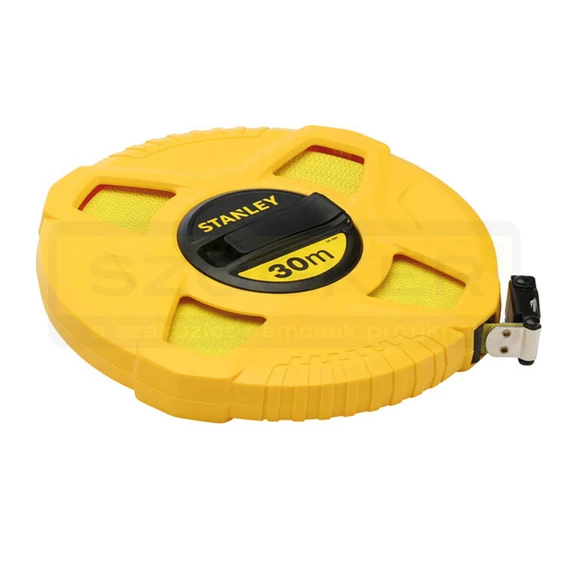 STANLEY 034297 MÉRŐSZALAG 30M SÁRGA-FEKETE ÜVEGSZÁLAS