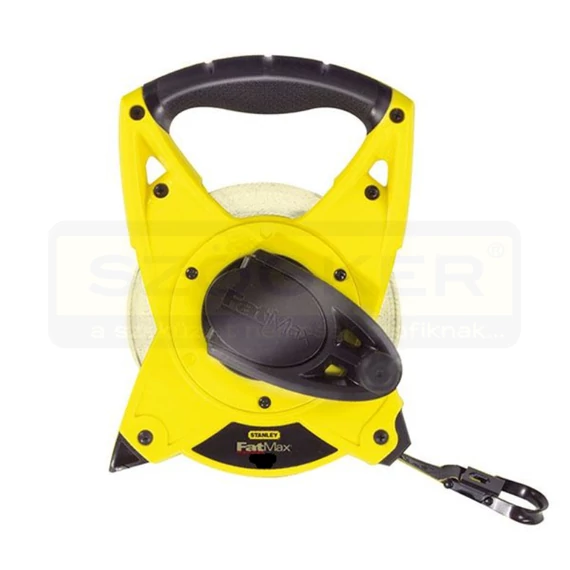 STANLEY 234824 MÉRŐSZALAG 60M/19mm ÜVEGSZÁLAS SÁRGA NYITOTT