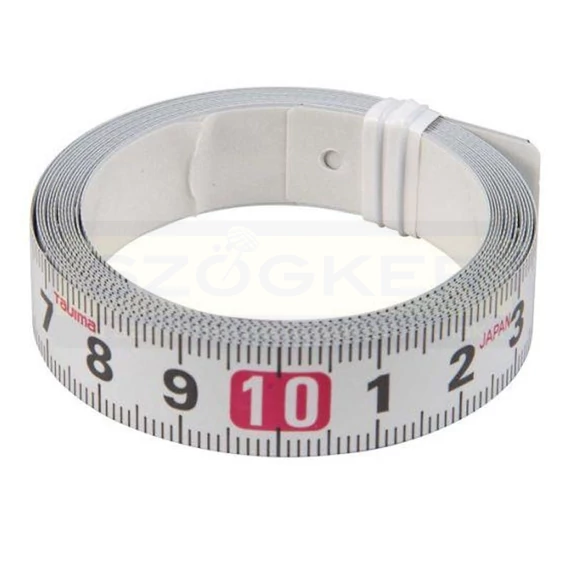 MÉRŐSZALAG 13mm 3MÉTERES ÖNTAPADÓS FORDÍTOTT SZÁMOZÁS TAJIMA PIT30R