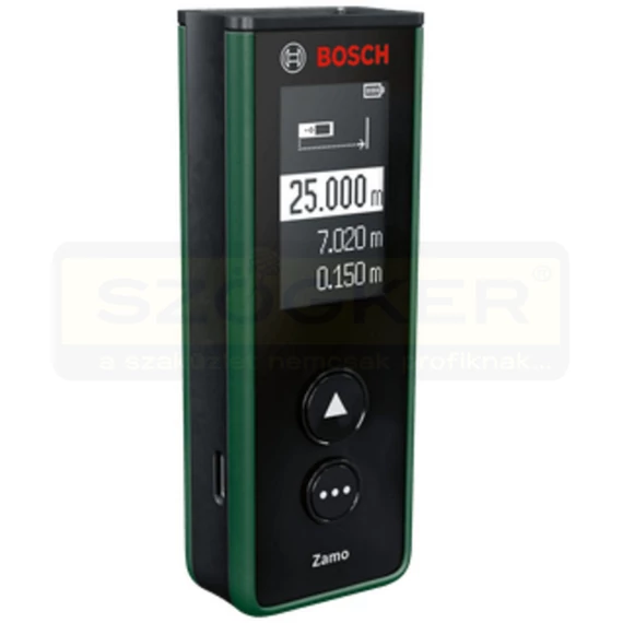 BOSCH 0603672900 TÁVOLSÁGMÉRŐ LÉZERES ZAMO 25M HATÓTÁVOLSÁG