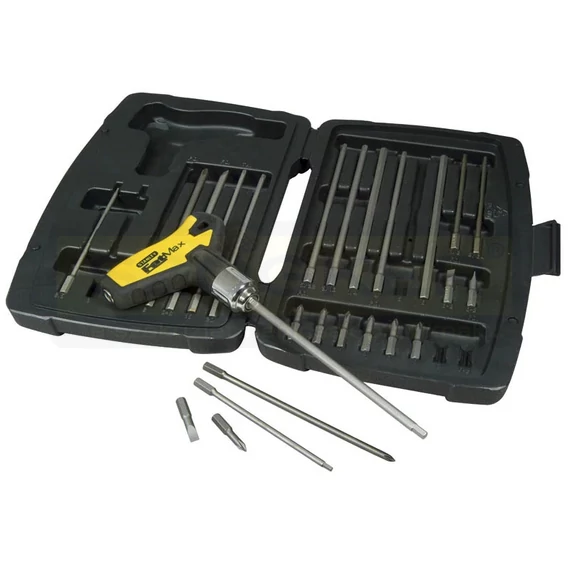 STANLEY 096222 SZERSZÁMKÉSZLET 43DB(BITEKKEL) FATMAX RACSNIS T HAJTÓKARRAL