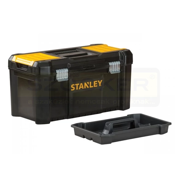 STANLEY STST175521A SZERSZÁMOSLÁDA 19col FÉMCSATOS+CSAVARTARTÓVAL