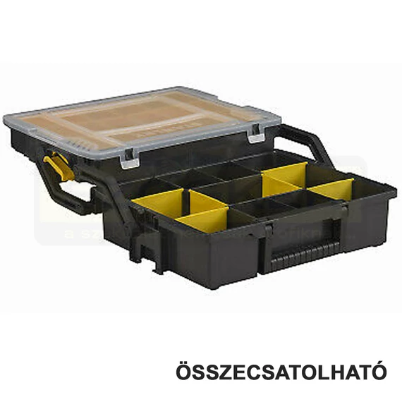 STANLEY STST175540 SZORTIMENTER 400*300*137mm 23 RÉSZES CSAVARTÁROLÓ