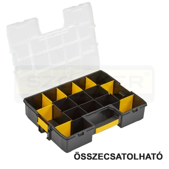 STANLEY 194745 SZORTIMENTER 442*333*92mm 15 RÉSZES CSAVARTÁROLÓ