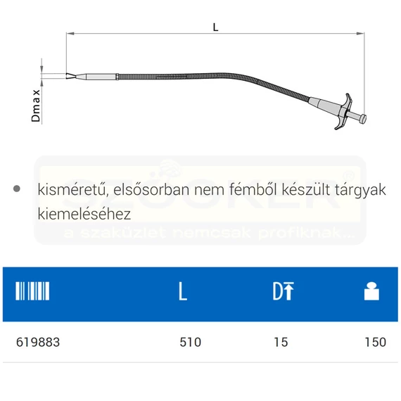 UNIOR 619883 CSAVARKISZEDŐ KARMOS 510mm 2085