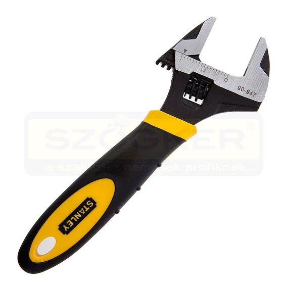 STANLEY 090947 ÁLLÍTHATÓ VILLÁSKULCS 150mm SÁRGA-FEKETE MŰANYAG MARKOLAT