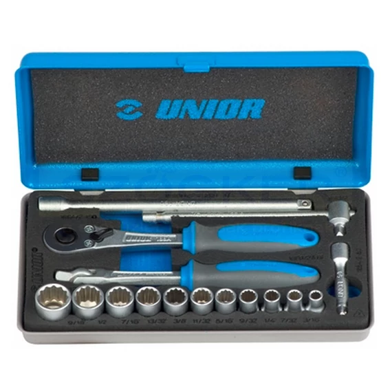 UNIOR 619414 DUGÓKULCS KÉSZLET 1/4col 188BI/16 /3/16-9/16/16DB.12SZ.