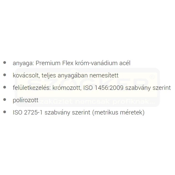 UNIOR 610779 DUGÓKULCS 1/2col HOSSZÚ 190L/32 12 SZÖGŰ