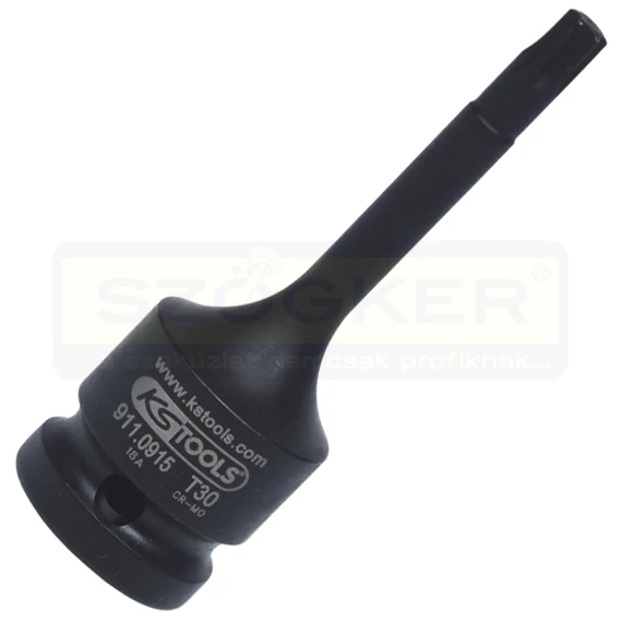 KS TOOLS 911.0915 DUGÓKULCS BEHAJTÓHEGY TORX TX /40 1/2col LEVEGŐS