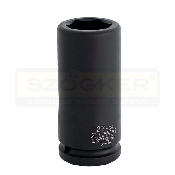 UNIOR 607940 DUGÓKULCS GÉPI 3/4col 232/4L 6p /30 6SZÖGŰ HOSSZÚ