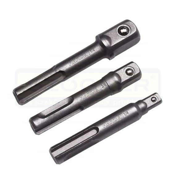SDS PLUS ADAPTER KÉSZLET 1/4c-3/8c-1/2c 3DB-OS HARDEN HD-550743