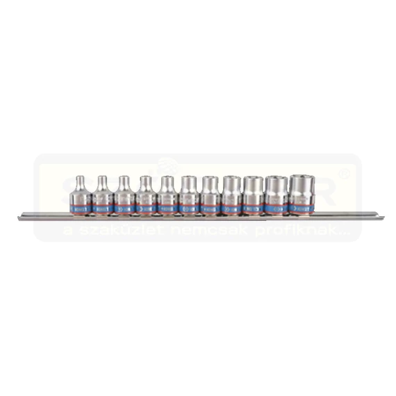KING TONY 3121PR DUGÓKULCS KÉSZLET 3/8col 3121PR 11DB-OS /E4-E18/ TORX