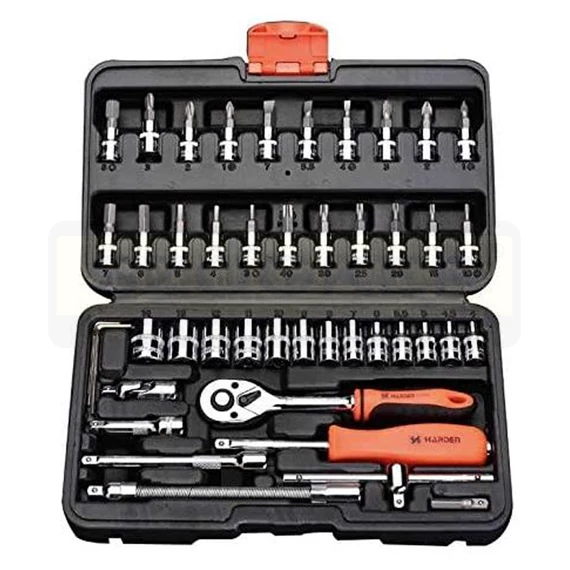 DUGÓKULCS KÉSZLET 46részes 1/4col HARDEN HD-510346