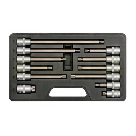 YATO 7753 DUGÓKULCS BEHAJTÓ KÉSZLET TORX 12részes 1/2col