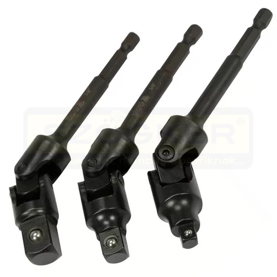 YATO 04641 DUGÓKULCS ADAPTER KÉSZLET 3DB 1/4c - 1/4c 3/8c 1/2c CSUKLÓS