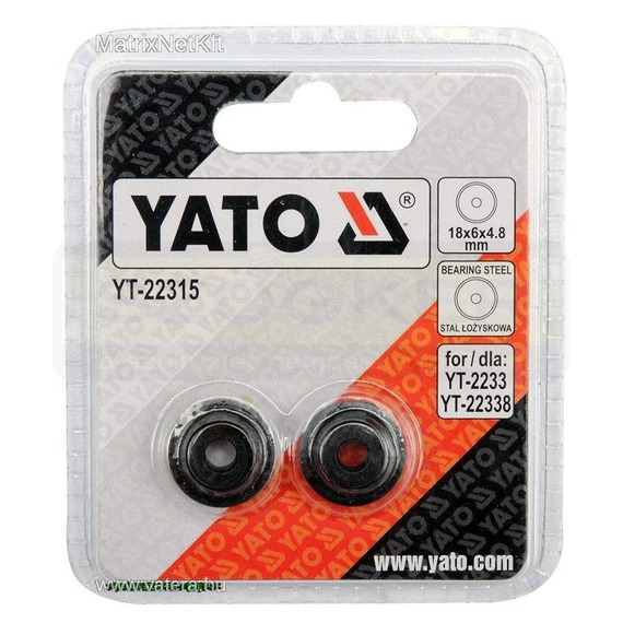 YATO 22315 CSŐVÁGÓ KERÉK 18mm