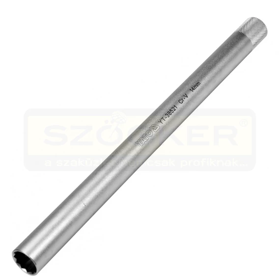 YATO 38521 GYERTYAKULCS SZÁR 3/8 14mm 12 SZÖGŰ 255mm