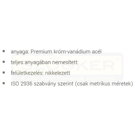 UNIOR 616976 IMBUSZKULCS SW 05/64col 220/3L HOSSZÚ-L NIKKELEZETT