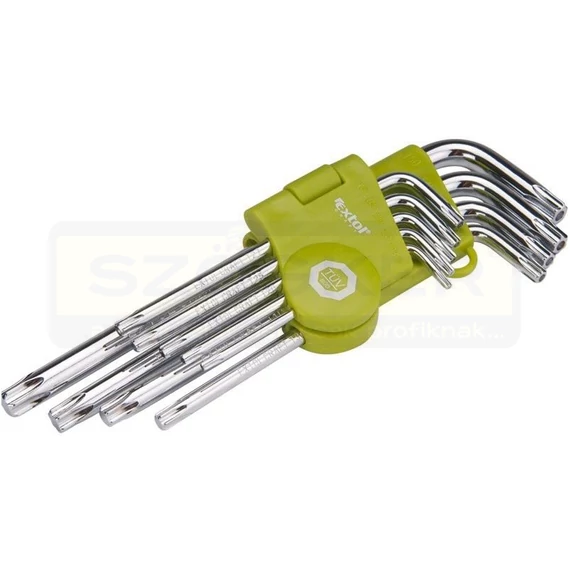 TORXKULCS KÉSZLET T10-T50/09DB-OS EXTOL 66011