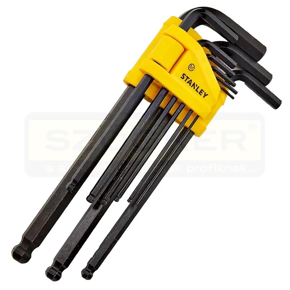 STANLEY 069256 IMBUSZKULCS KÉSZLET 1,5-10/10DB-OS GÖMBVÉGŰ