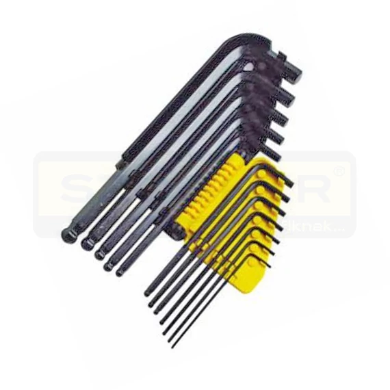 STANLEY 069257 IMBUSZKULCS KÉSZLET GÖMBVÉGŰ 3/8col-1/16col/12DB-OS