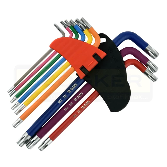 YATO 05633 TORKXKULCS KÉSZLET SZÍNES T10-T50/09DB-OS,
