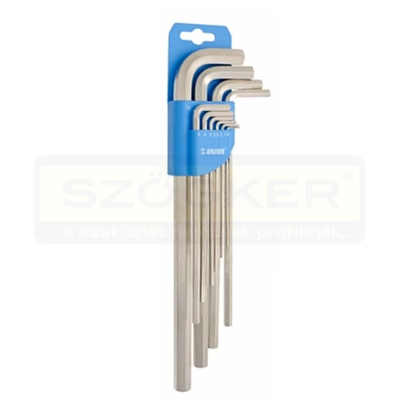 UNIOR 617080 IMBUSZKULCS KÉSZLET 220/3LPH 01.5-12/10DB. HOSSZÚ
