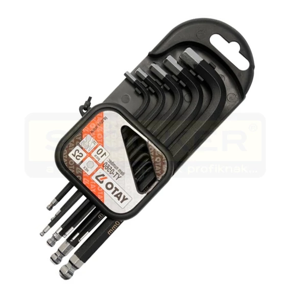 YATO 0560 IMBUSZKULCS KÉSZLET 1,27-10/10DB-OS, GÖMBVÉGŰ