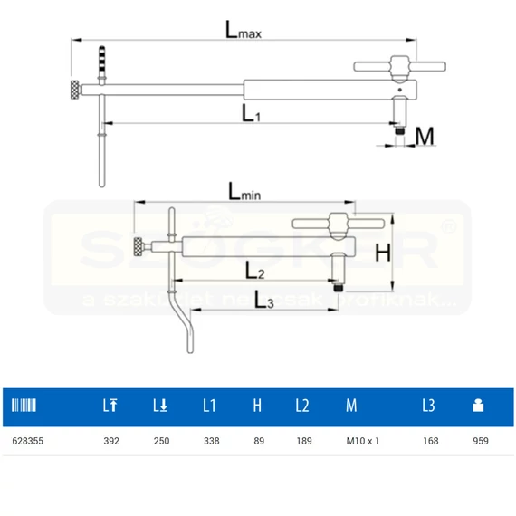 UNIOR 628355 VÁLTÓTARTÓFÜL-BEÁLLÍTÓ ESZKÖZ 1602/5