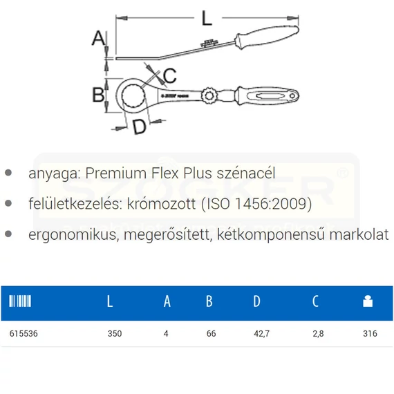 UNIOR 615536 KÖZÉPCSAPÁGY KULCS 1609/2BI