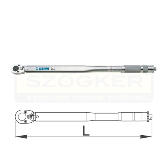 UNIOR 615490 NYOMATÉKKULCS 3/4col 264 140-700Nm