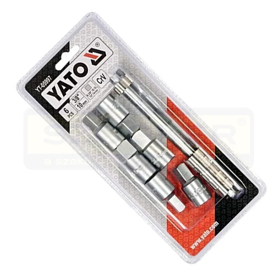 YATO 05997 OLAJLEERESZTŐ-KULCS KÉSZLET 6DB-OS, 3/8 COL 10MM CRV