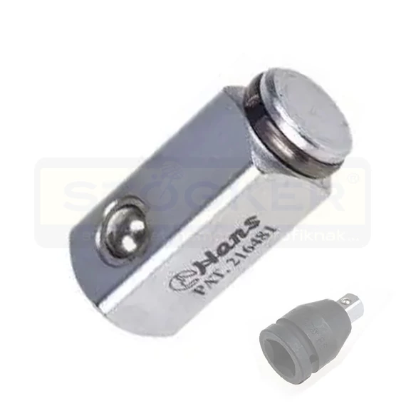 HANS 216481 DUGÓKULCS RACSNIS ADAPTER ALKATRÉSZ SZÓLÓBAN 1/2col