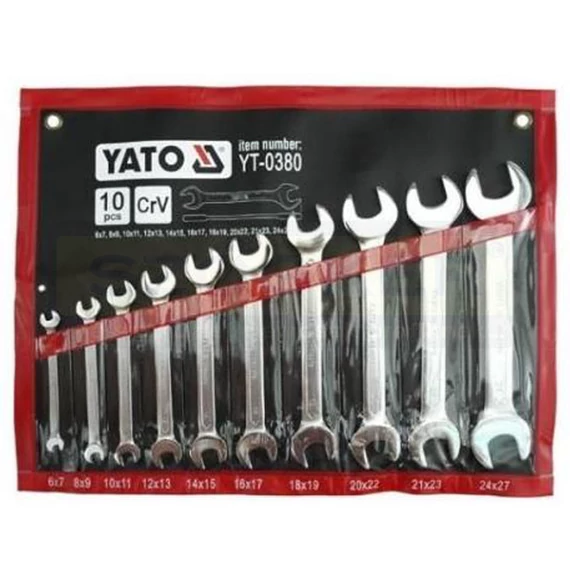 YATO 0380 VILLÁSKULCS KÉSZLET 06-27/10db-os