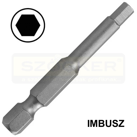 BEHAJTÓHEGY IMBUSZ SW6/50mm STANDARD 1/4c C6.3 IMPORT CE-CB/1960