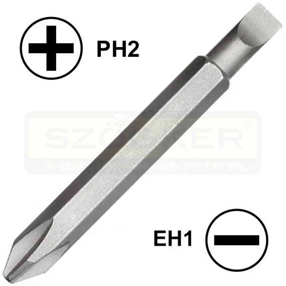BEHAJTÓHEGY PH2/EH1*5,5mm 1/4col C6,3 FELO 06325510