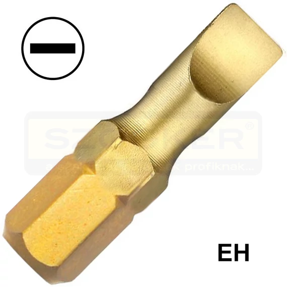 BEHAJTÓHEGY EH0.8*5.0/025mm TITÁN LAPOS 1/4col C6,3 FELO 02050070