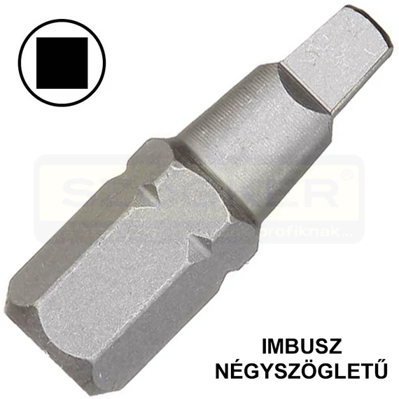 BEHAJTÓHEGY 01*25mm NÉGYSZÖGLETŰ-IMBUSZ 1/4c C6,3 WERA 868/1Z